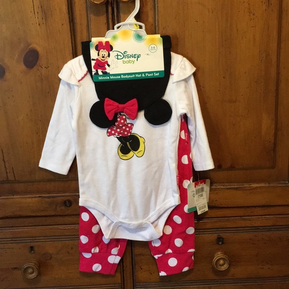 Disney Other - NWT Disney baby girl Minnie Mouse three piece set